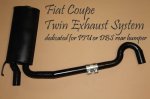 Fiat Coupe Twin Exhaust System